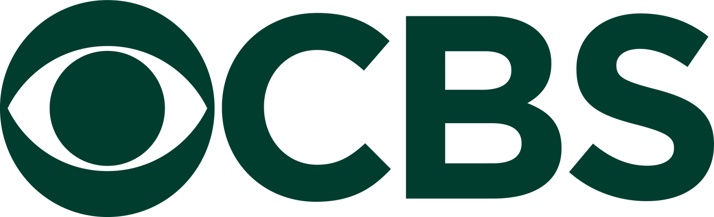 CBS logo in white background