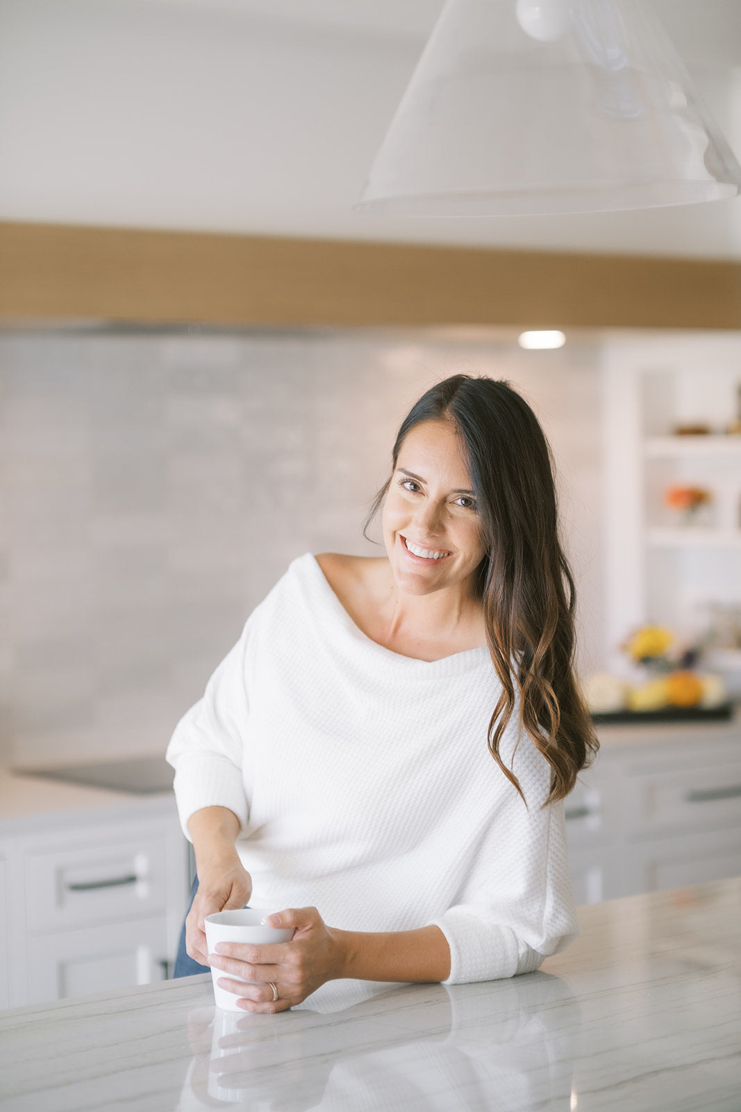 List sitting at countertop 