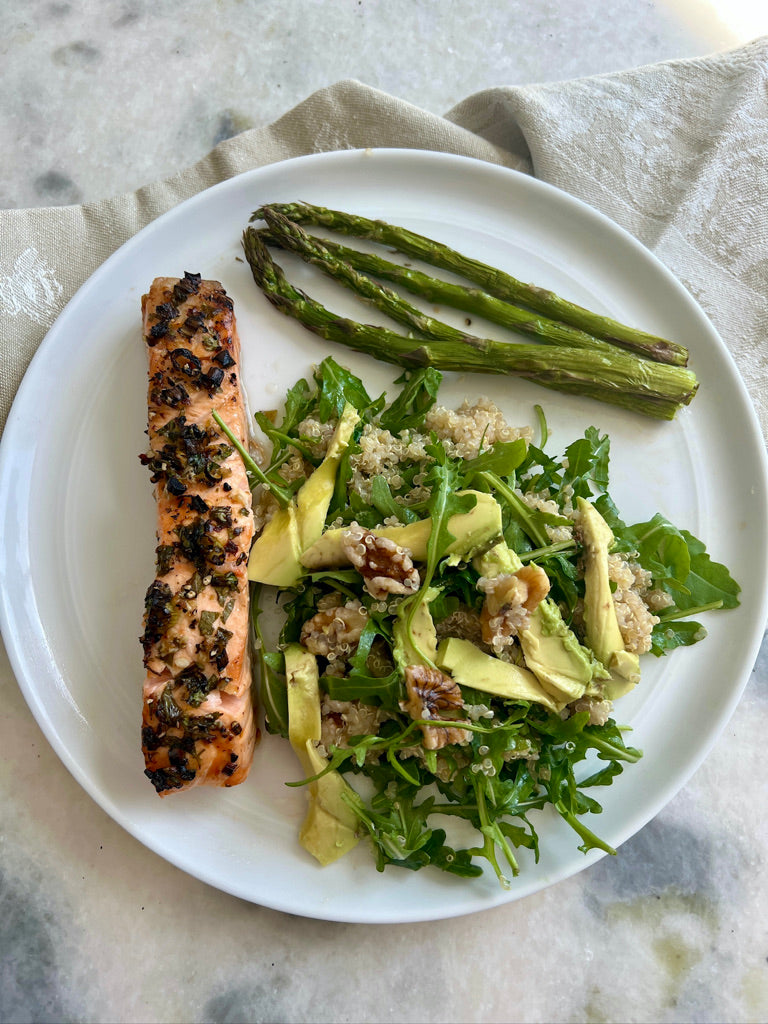 fertility salmon plate