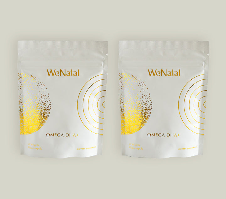 two Omega DHA+ fish oil bags