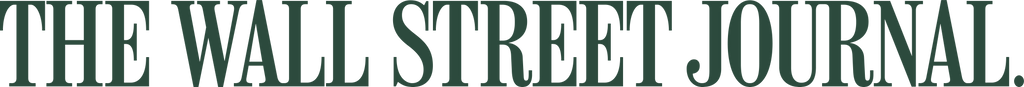 the wall street journal logo text on a white background