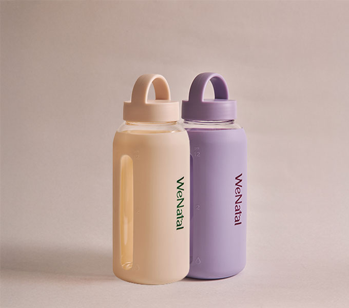 WeNatal Water Bottle - Cream