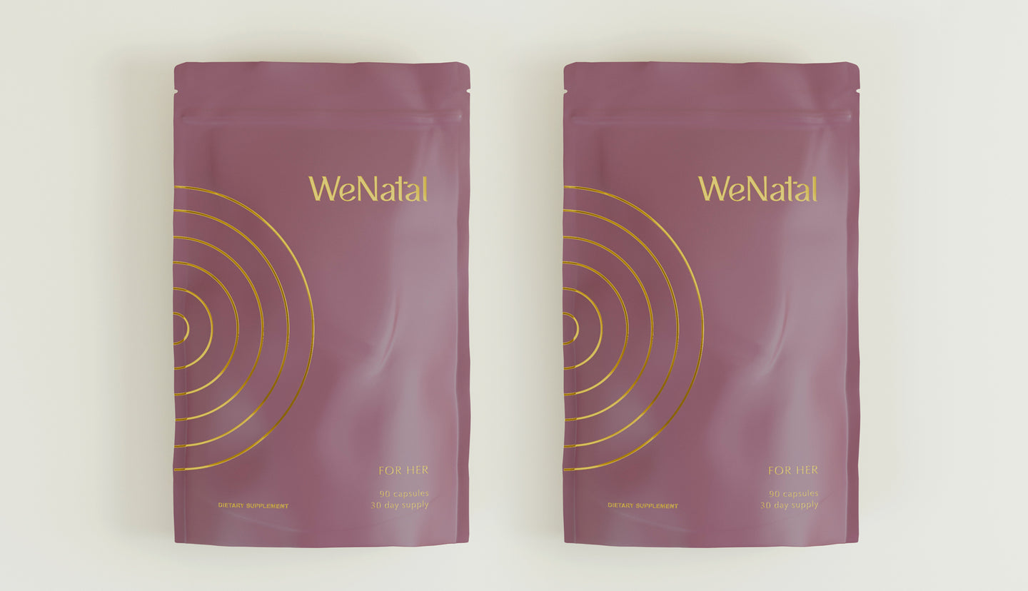 Two WeNatal for Her refill pouch