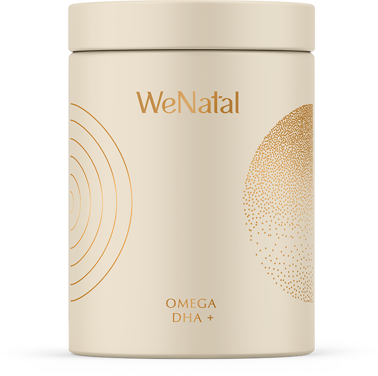 WeNatal Prenatal Omega DHA+ Fish Oil Supplements.